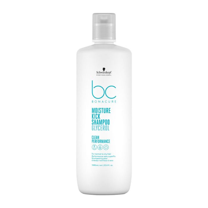 BONACURE Moisture Kick Shampoo - For Normal to Dry Hair 1 Litre