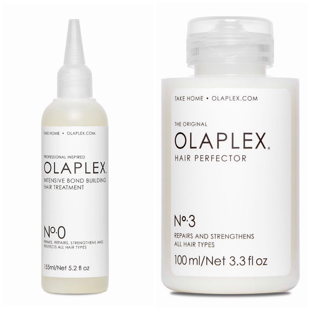 OLAPLEX No 0 Intensive Bond Building Hair Treatment & No 3 Hair Perfector BUNDLE